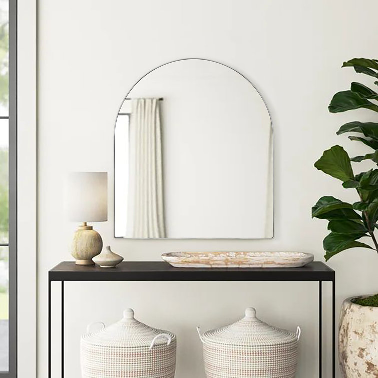 Wall mirror store for dresser